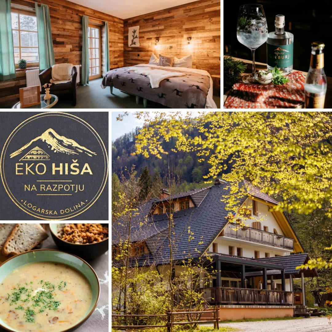 Hotel Eko Hisa-Eco House Na Razpotju Solčava Zewnętrze zdjęcie